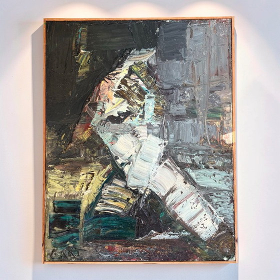 Bart de Graaf, Wassenaar - dipinto ritratto cubista astratto anni '70 – Dipinti e disegni, Altro (photo 2 of 17)