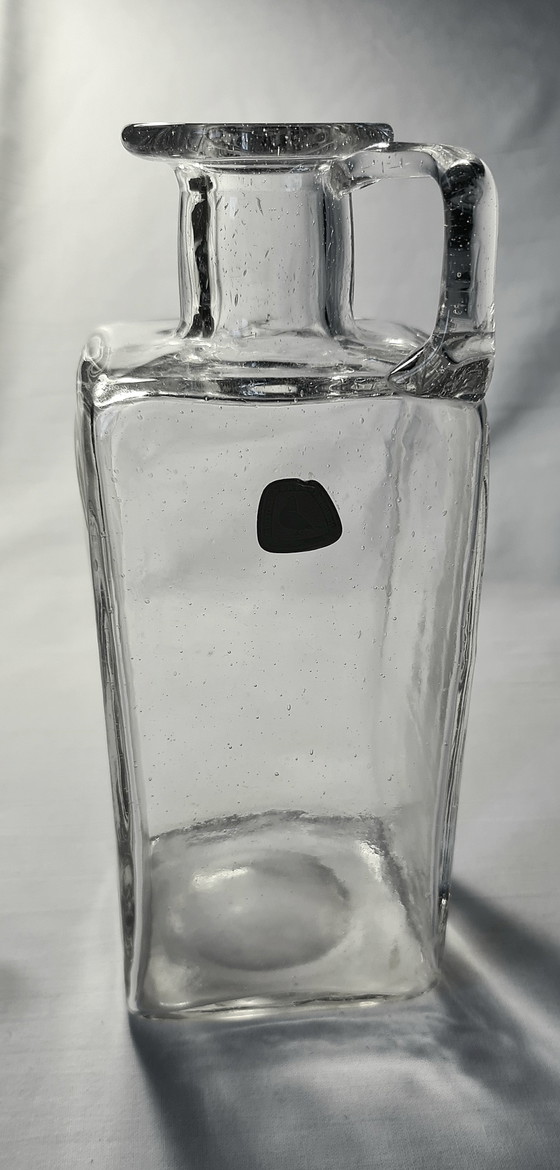 Caraffa in vetro / Vaso vintage Alfred Taube Vohenstrauß Mid Century 60s/70s Ottime condizioni H21/23 (photo 14 of 14)