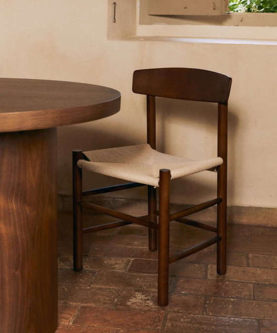 Image 1 of Alba chair in wood and rope – natural/Scandinavian style