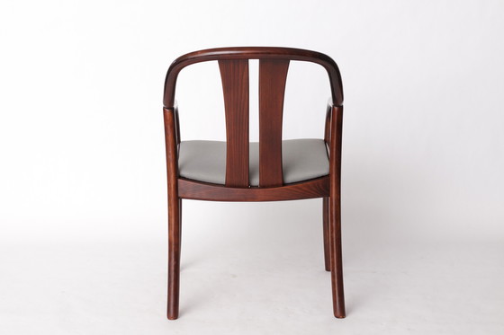 Image 1 of 1 de 4 Fauteuil vintage d'Oswald Beck pour Casala - années 1980 Design allemand, tissu gris