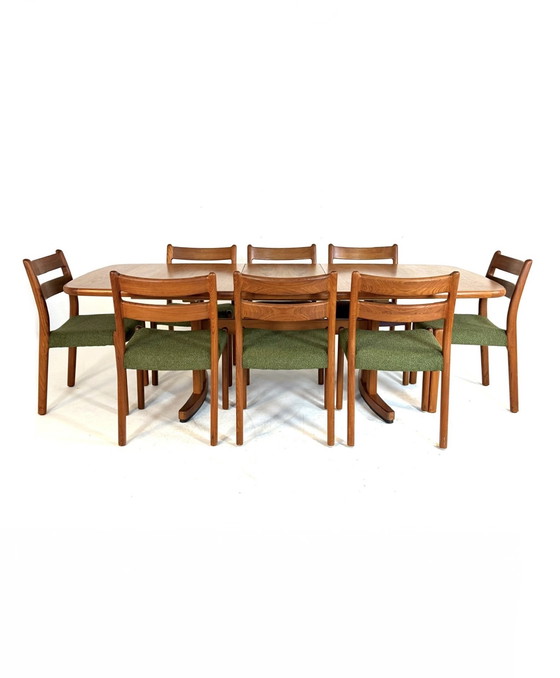 Image 1 of Tavolo da pranzo vintage XXXL estensibile in teak anni '80