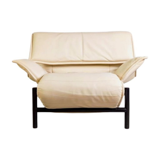 Cassina Veranda Sessel 1980 Vico Magistretti leder hell Design