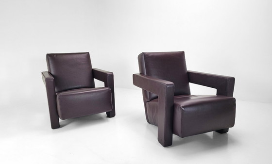 Image 1 of Set of 2 Cassina Utrecht Armchairs – Gerrit Rietveld (1935)