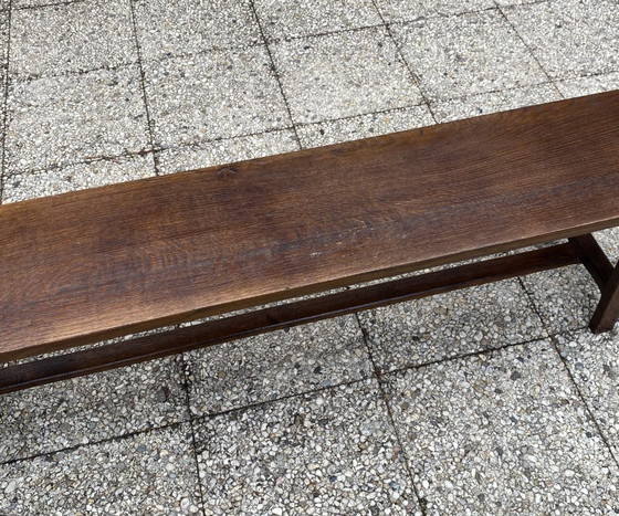 Solid Oak Wood Farmhouse Bench 180cm for Rustic 1950s Farmhouse Table – Benches (photo 3 of 11)