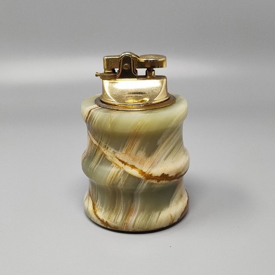 Image 1 of Prachtige rookset uit de jaren 60, vervaardigd van onyx. Gemaakt in Italië.