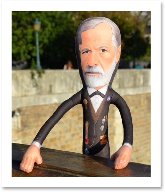 Image 1 of Sigmund Freud Gift | Psychology Gift | Psychoanalyst Gift | Therapist Office Decor | Freud Art Doll