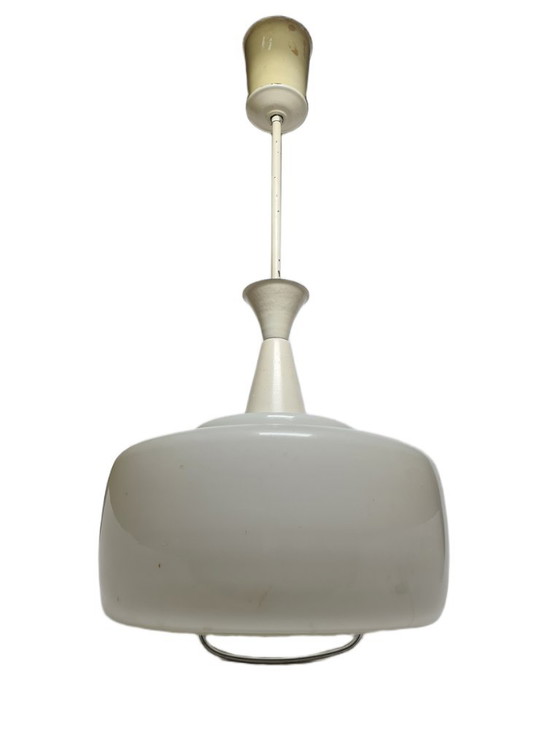 Lampe suspendue postmoderne, Allemagne, années 1960 – Suspensions, Glass, Metal (photo 2 of 9)