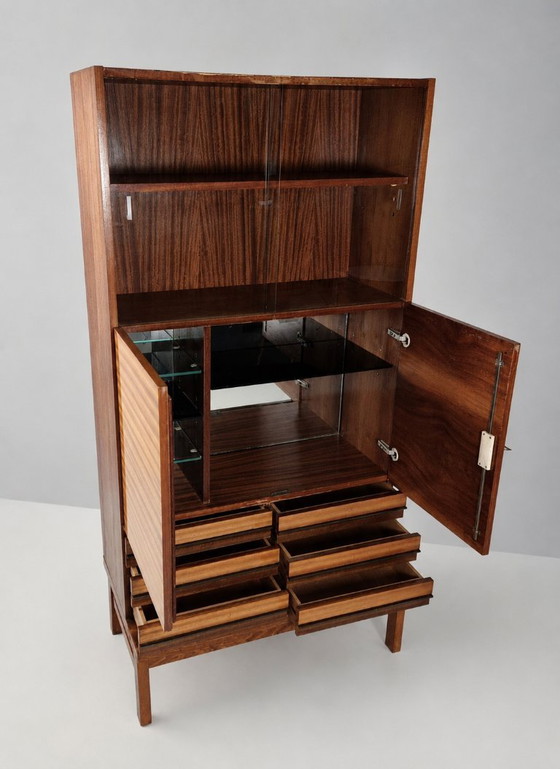 Vintage Bookcase in Beech, 1970s – High Boards, Wood (photo 8 of 9)