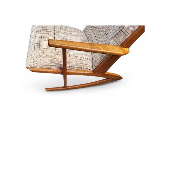 Image 1 of Boomerang schommelstoel model 87 Søren Jensen v. Tønder Møbelwærk ​​Deens midden eeuw