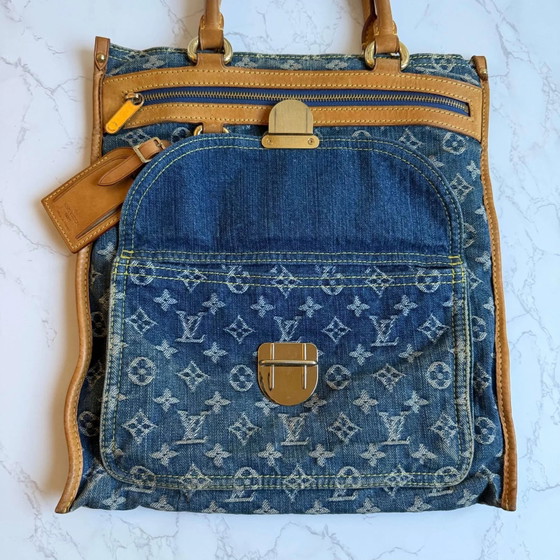 Louis Vuitton denim Sac Plat – Bolsos tote, Vintage (photo 12 of 27)