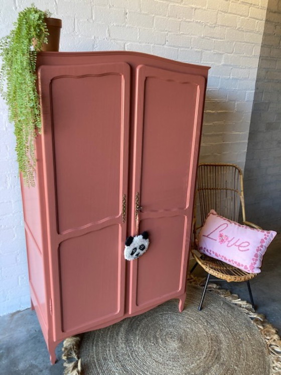 Image 1 of Vintage antique girls' wardrobe, restyled wardrobe