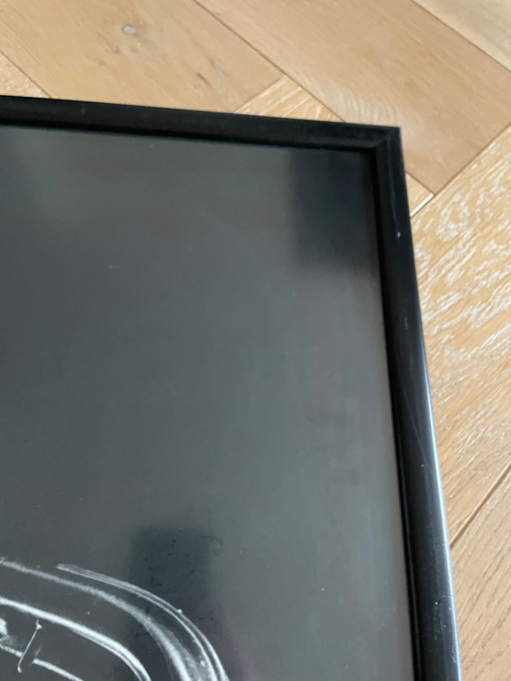 Image 1 of William P. Gottlieb, Charlie Parker, poster vintage in bianco e nero con cornice del famoso musicista jazz