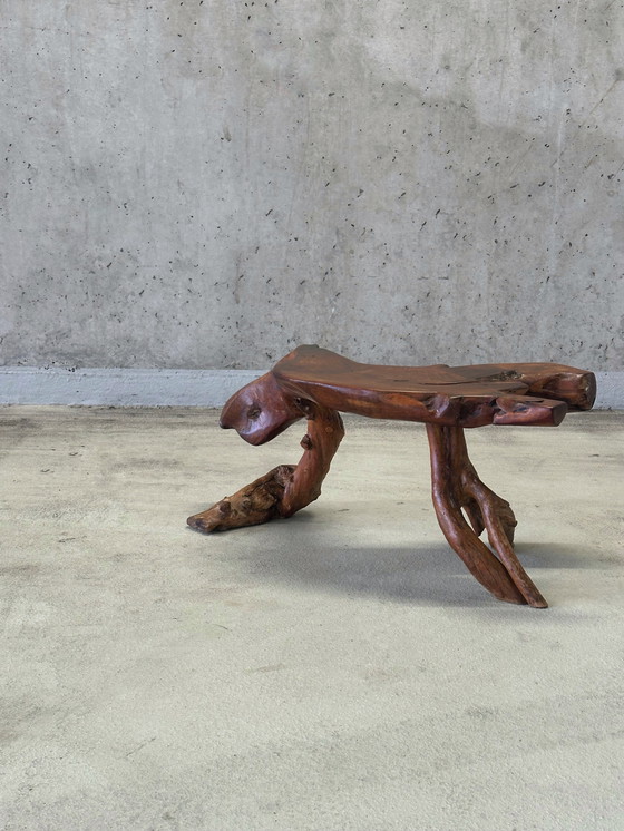 Image 1 of Vintage brutalist wabi-sabi coffee table