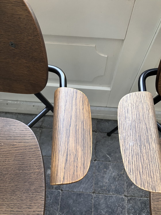 Image 1 of 2x Audo Copenhagen Co Eetkamerstoel Met Arm Eiken Zwart