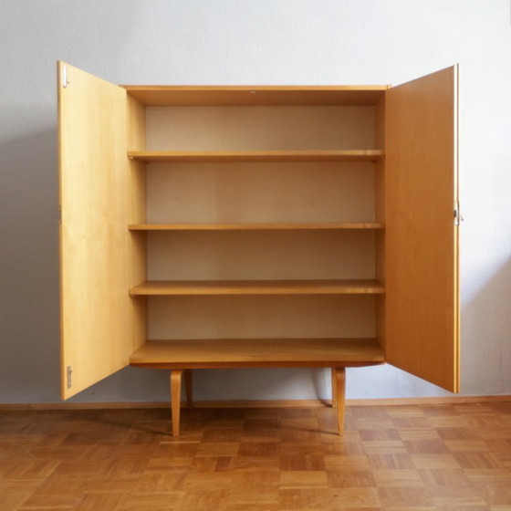 Image 1 of ❤️Hellerau Cultural Furniture linnenkast Franz Ehrlich serie 427 DDR midden 20e eeuw Bauhaus GERESTAUREERD