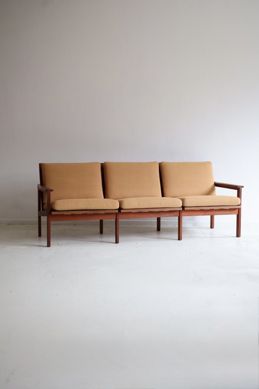 Vintage Capella 3-Sitzer Sofa Illum Wikkelso 1960er