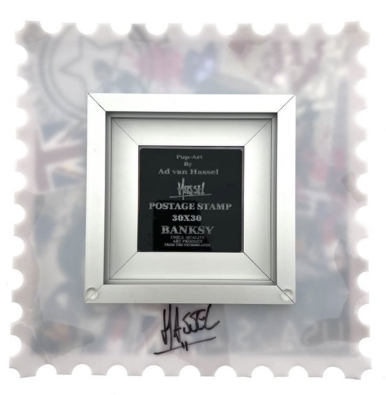 Image 1 of Ad van Hassel (1953) - Sello de lujo artístico - Homenaje a Banksy I