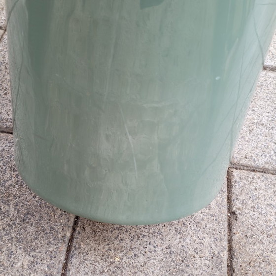 Image 1 of Tavolino laterale in giada lucida, alluminio e smalto, anni &#39;90 - Francia