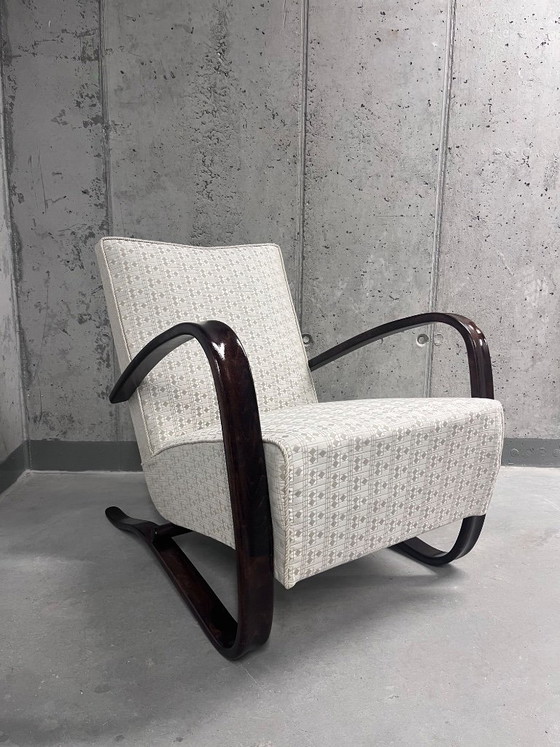 Image 1 of Pair of Halabala H269 Armchairs – Jindřich Halabala Art Deco Czech Lounge Chair