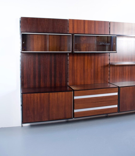 Image 1 of Modulaire plank van palissanderhout, ICO PARISI, jaren 1960, uitgever MIM ROMA
