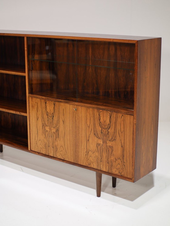 Image 1 of Palissander boekenkast wandkast vintage Deens