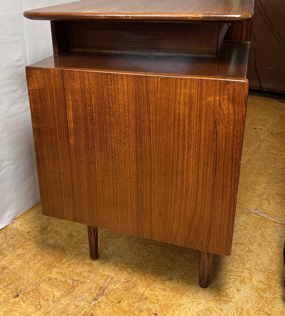 Image 1 of Mid-Century Retro Vintage Teak Floating-Top Desk by GPlan E. Gomme – 1960
