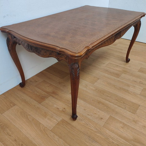Image 1 of Vintage country style dining table dining room table extendable table