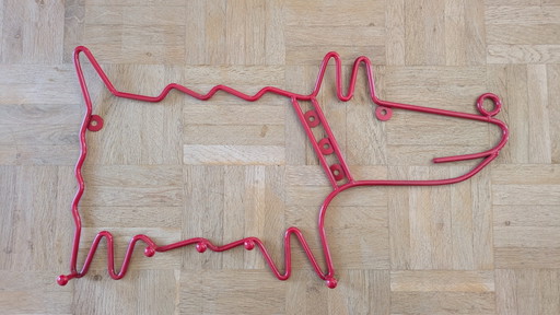 Appendiabiti Vintage Ikea Cane Rosso Ehlen Johansson – kapstokken, Metal