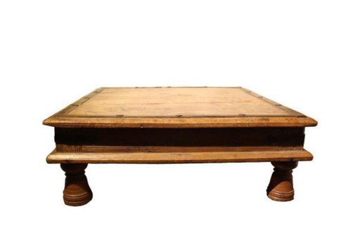 Antique coffee table – Industrial – Antique rustic farmhouse table