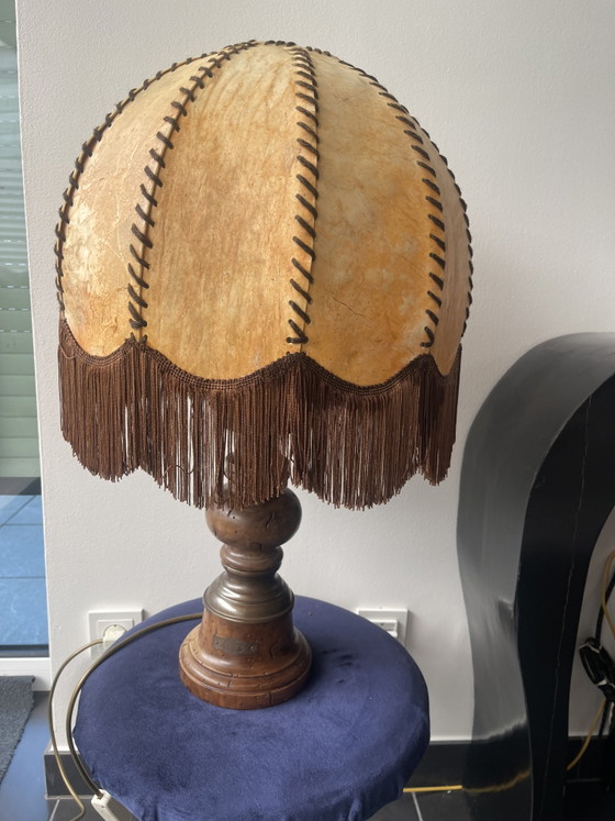 Vintage houten lamp uit de jaren 80 – Leeslamp, Wood (photo 2 of 15)
