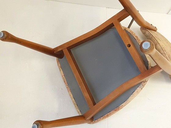 Image 1 of CHAISE SCANDINAVE DANOISE VINTAGE 1960 TECK METAL TISSU 60S 60'S ANNEES 60