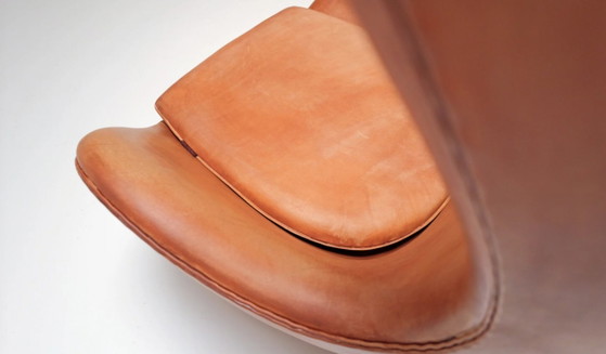 Egg Chair in natural Rustik leather by Arne Jacobsen for Fritz Hansen, Hans-Agne Jakobssen, Swivel chairs (photo 8 of 13)