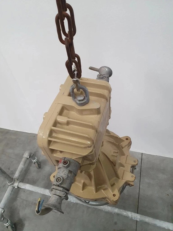 Image 1 of 2 lampes industrielles XL style cage, lampe d'usine, lampe de bunker, style vintage rétro