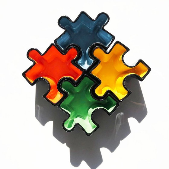 Image 1 of Ensemble de vide poches puzzle en céramique. Italie, années 80