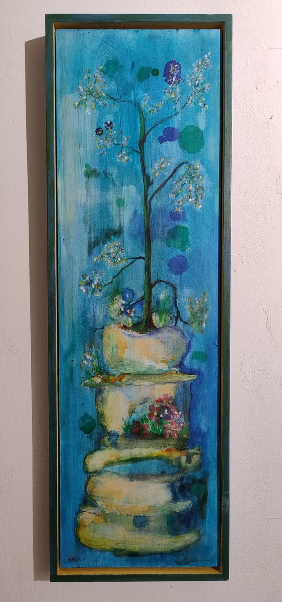 Image 1 of Painting Kitty Blüm Rock Growth