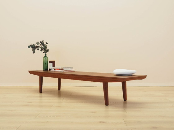 Image 1 of Teak-Lowboard, dänisches Design, 1970er Jahre, hergestellt in Dänemark