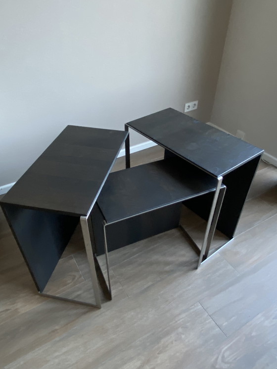 Image 1 of Arco Set Up in rovere fumé con struttura in acciaio