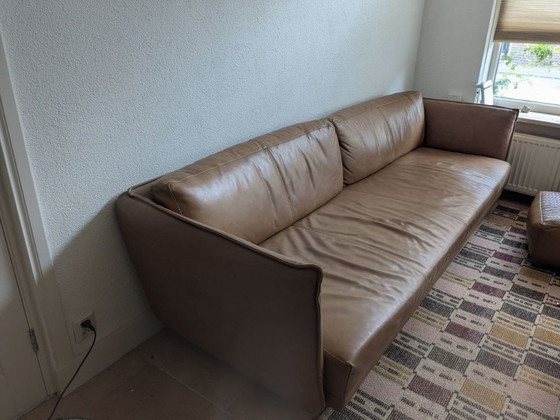 Image 1 of Designer leather sofa in brown – Studio Segers