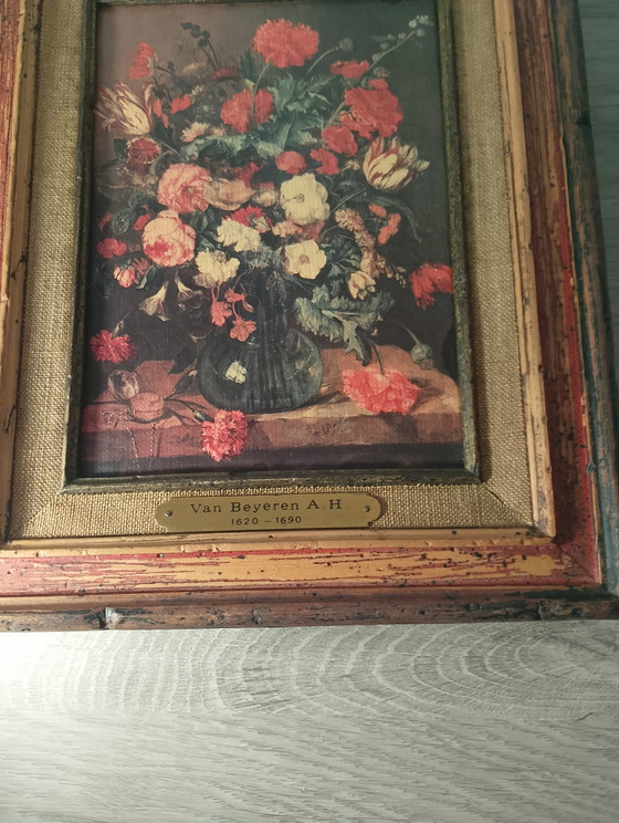 Image 1 of Reproduction on canvas of still lifes by Abraham van Beyeren
