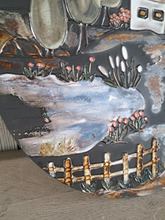 Image 1 of Piatto da parete vintage Ruscha Art