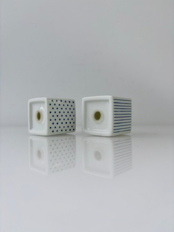 Set sale e pepe con design grafico blu – Accessori da tavola, Porcelain (photo 6 of 8)