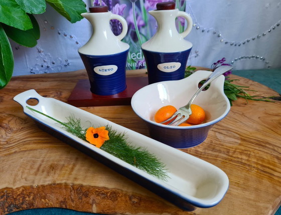 Image 1 of Malin Gustavsson per SAGAFORM Svezia Set di tapas blu cobalto