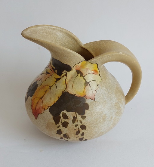 Vintage Brentleigh 1940's English hand painted jug.