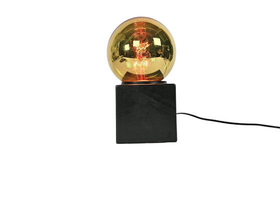 Image 1 of Diseño holandés - Space Age - Philips diseño lámpara bola de espejos - lámpara de mesa/escritorio - años 70