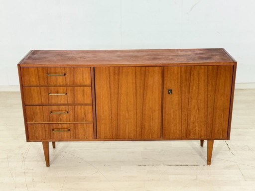 Buffet en teck style années 60 | Commode style années 60 | Design allemand | Meuble TV – ladekasten, Wood