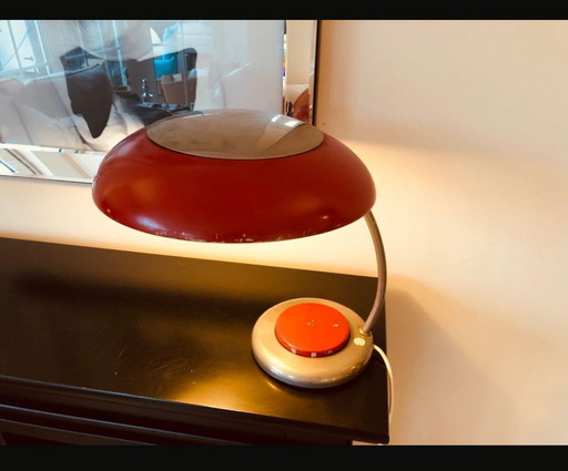 Mid-century table lamp / lamp / Space Age, manufactured by VEB Leuchtenbau in the 1960s