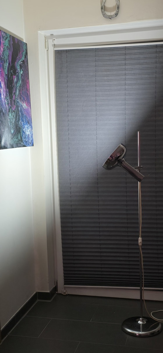 Image 1 of Space Age floor lamp Koch & Lowy Design classic Tulip chrome