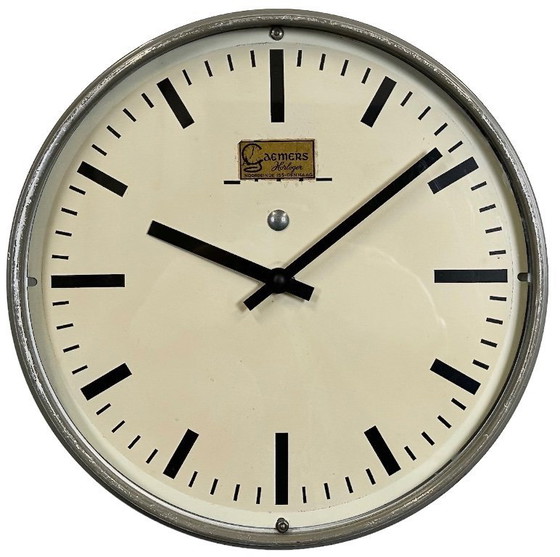 Image 1 of Vintage Dutch Wall Clock from Gaemers Horloger,  1950s