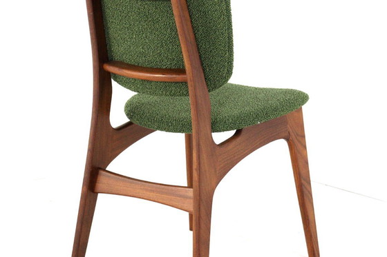 Image 1 of Set van 6 Nederlandse eetkamerstoelen stoelen vintage gestoffeerd