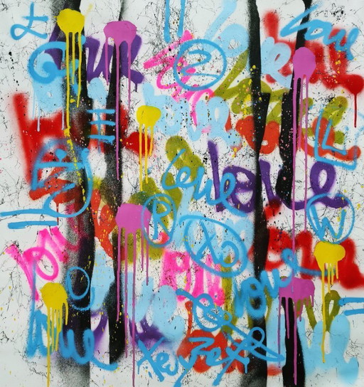 Toile d'artiste - TEDYZET - Vibrant Whispers
